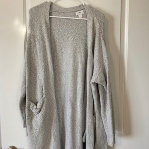 Grey Long Cadigan